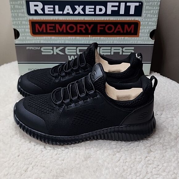 NWT Skechers Work Relaxed Fit: Cessnock - Carrboro Black Women's 6.5 - Picture 5 of 8